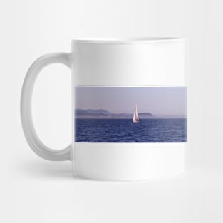 Sailing in San Francisco Bay. Panorama. 2011 Mug